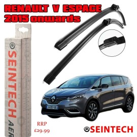 Seintech Specific Fit Front Windscreen Wiper Blades 30"28" Compatible for Renault Espace V 2015+