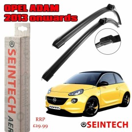 Seintech Specific Fit Front Windscreen Wiper Blades 26"16" Compatible for Opel Adam 2013 Onwards