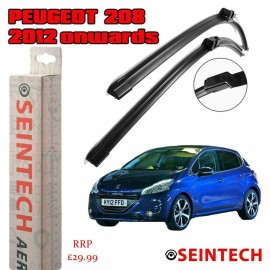 Seintech Specific Fit Front Windscreen Wiper Blades 26"16" Compatible for Peugeot 208 2012 Onwards