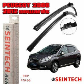 Seintech Specific Fit Front Windscreen Wiper Blades 26"16" Compatible for Peugeot 2008 2012 Onwards