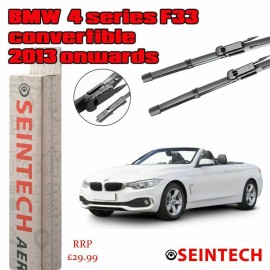 Seintech Specific Fit Front Windscreen Wiper Blades 24"18" Compatible for BMW 4 Series F33 2013 Onwards