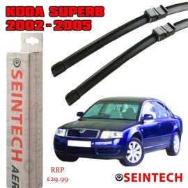 Seintech Specific Fit Front Windscreen Wiper Blades 21"21" Compatible for Skoda Superb 2002-2005