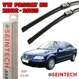 Seintech Specific Fit Front Windscreen Wiper Blades 21"21" Compatible for VW Passat B5 2002-2005