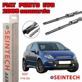 Seintech Specific Fit Front Windscreen Wiper Blades 26"15" Compatible for Fiat Punto Evo 2009 Onwards