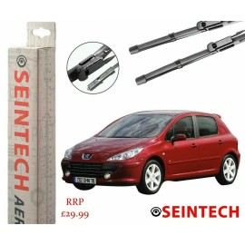 Seintech Specific Fit Front Windscreen Wiper Blades 28"26" Compatible for Peugeot 307 2004-2009