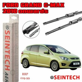 Seintech Specific Fit Front Windscreen Wiper Blades 28"26" Compatible for Ford Grand C-Max 2010 Onwards