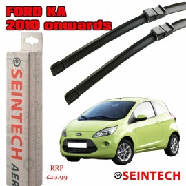 Seintech Specific Fit Front Windscreen Wiper Blades 24"14" Compatible for Ford KA 2010 Onwards