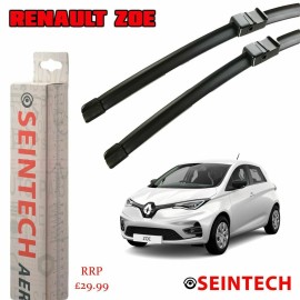 Seintech Specific Fit Front Windscreen Wiper Blades 24"14" Seintech Compatible for Renault Zoe 2013+