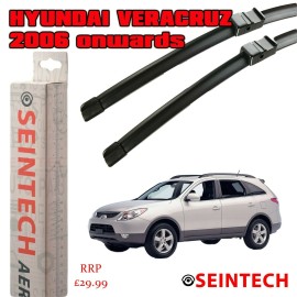 Seintech Specific Fit Front Windscreen Wiper Blades 24"20" Compatible for Hyundai Veracruz 2006+