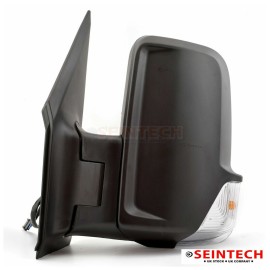 Seintech VW Crafter Full Door Wing Mirror Electric Black Short Arm NS Left 2006>18