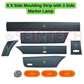 Seintech Side Moulding Strip with Side Marker Lamp Right Side for Mercedes Sprinter 06-18