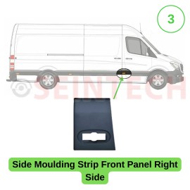 Seintech Side Moulding Strip with Side Marker Lamp Right Side for Mercedes Sprinter 06-18