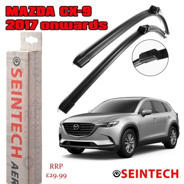 Seintech Mazda CX-9 2017 Onwards Specific Fit Front Windscreen Wiper Blades 24" 18"