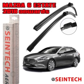 Seintech Mazda 6 2018 Onwards Specific Fit Front Windscreen Wiper Blades 24" 18"