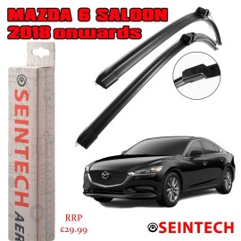 Seintech Mazda 6 2018 Onwards Specific Fit Front Windscreen Wiper Blades 24" 18"