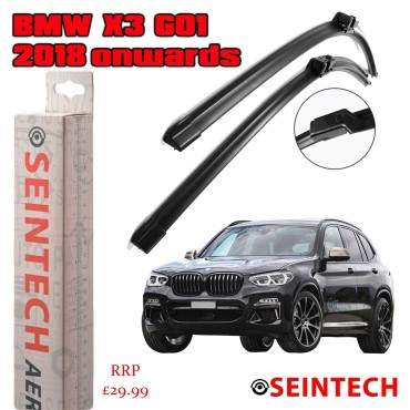 Seintech BMW X3 (G01) 2018 Onwards Specific Fit Front Windscreen Wiper Blades 26" 20"