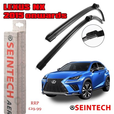 Seintech Lexus NX 2015 Onwards Specific Fit Front Windscreen Wiper Blades 26" 16"