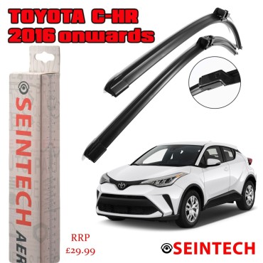 Seintech Toyota C-HR 2016 Onwards Specific Fit Front Windscreen Wiper Blades 26" 16"