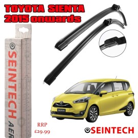 Seintech Toyota Sienta 2015 Onwards Specific Fit Front Windscreen Wiper Blades 26" 14"