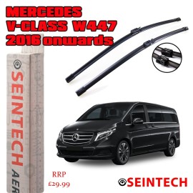 Seintech Mercedes V-Class 2016 Onwards Specific Fit Front Windscreen Wiper Blades 28" 18"