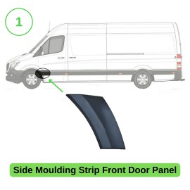 Seintech Side Moulding Strip with Side Marker Lamp Left Side for Mercedes Sprinter 06-18