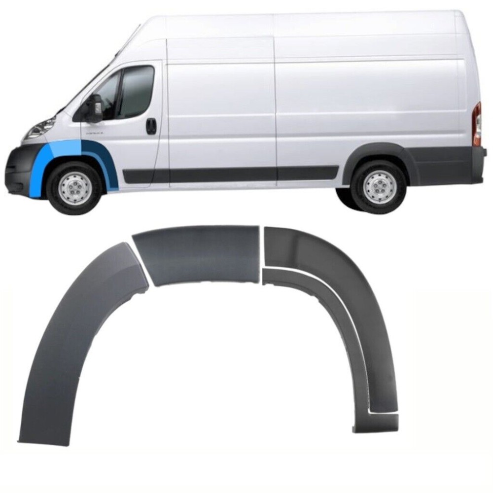 Peugeot Boxer Full Front Wheel Arch Kit Protective Moulding 2014 Onwards N/S